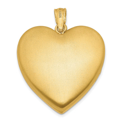 1/20 14K Gold Filled Grandma 23mm Enameled Family Heart Locket