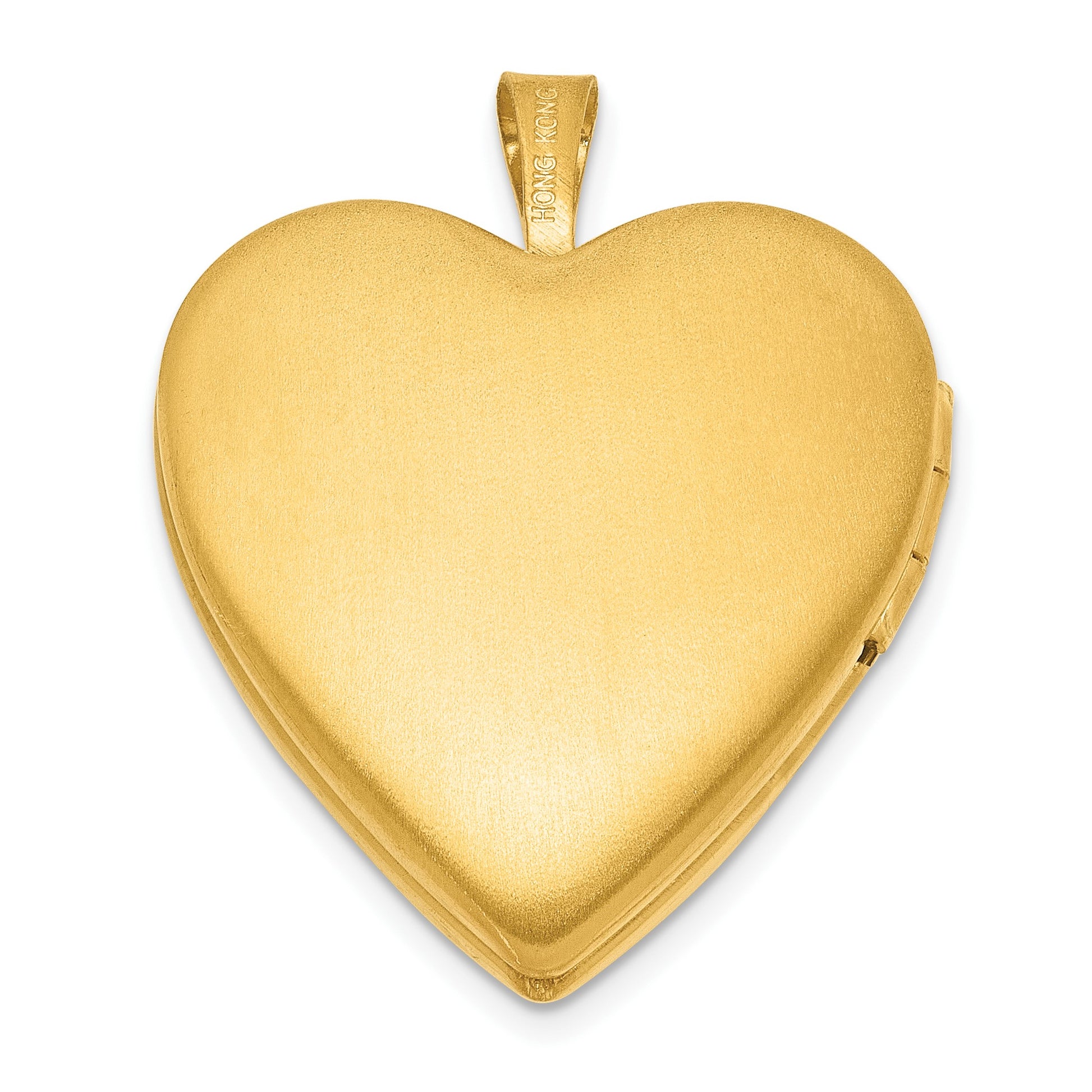 1/20 Gold Filled Polished and Satin 20mm Heart Locket