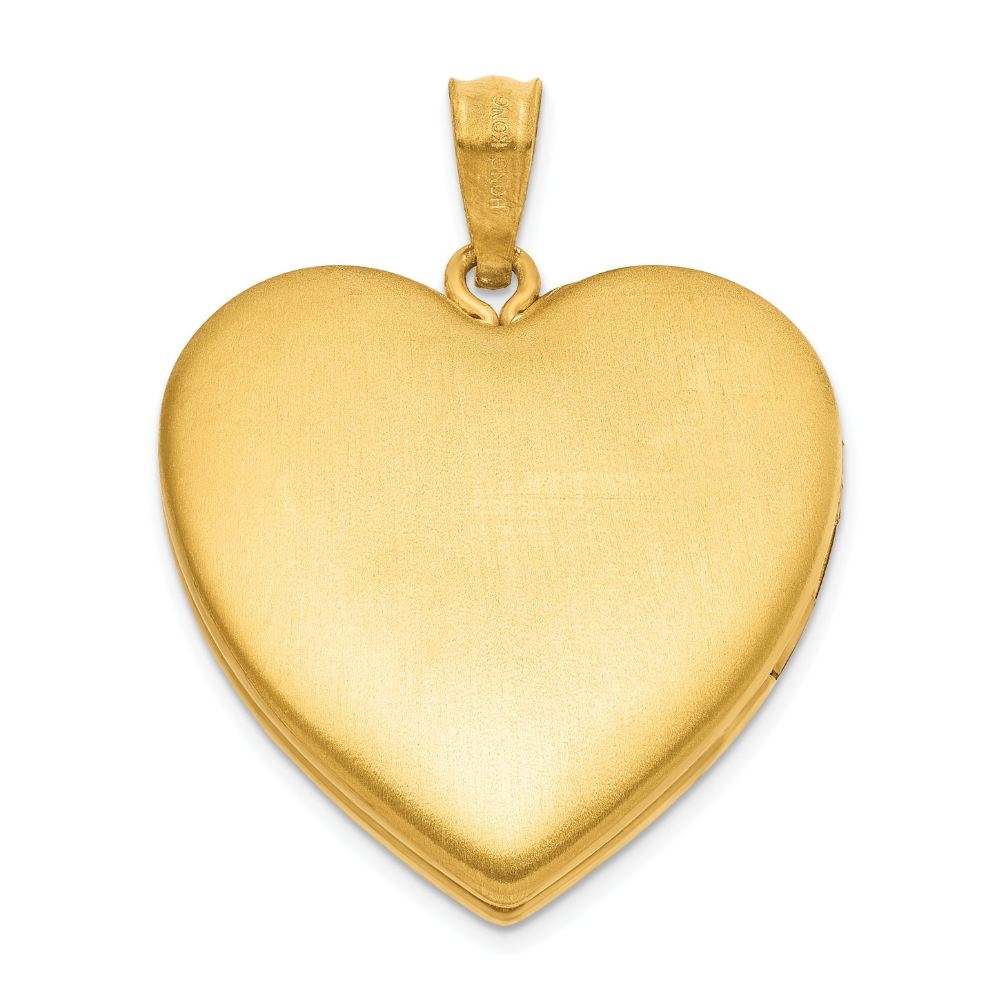 1/20 Gold Filled Polished and Satin 24mm Heart Locket