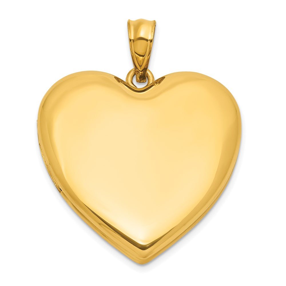 1/20 Gold Filled Polished and Satin 24mm Heart Locket