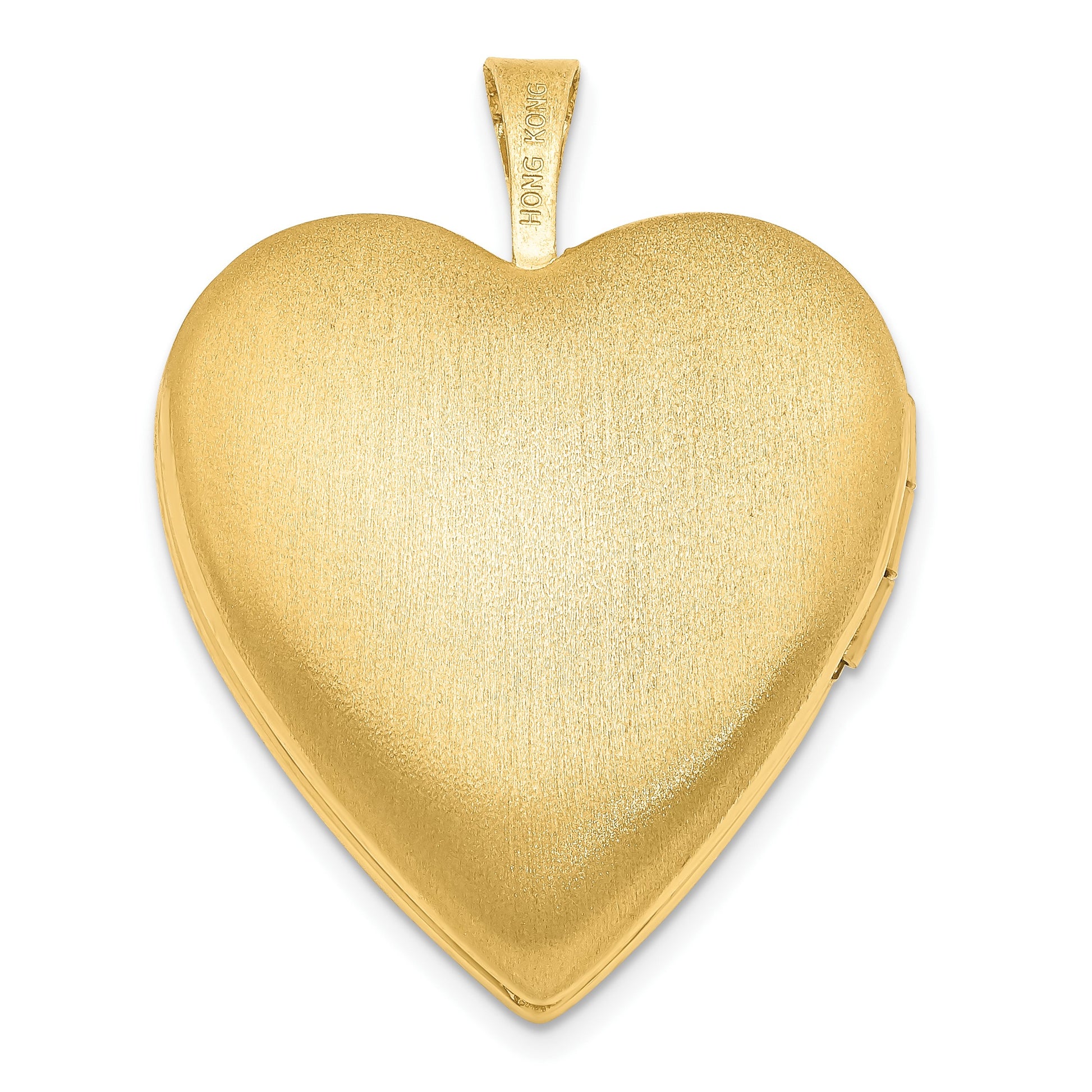 Sterling Silver Gold-plated Diamond Star 20mm Heart Locket