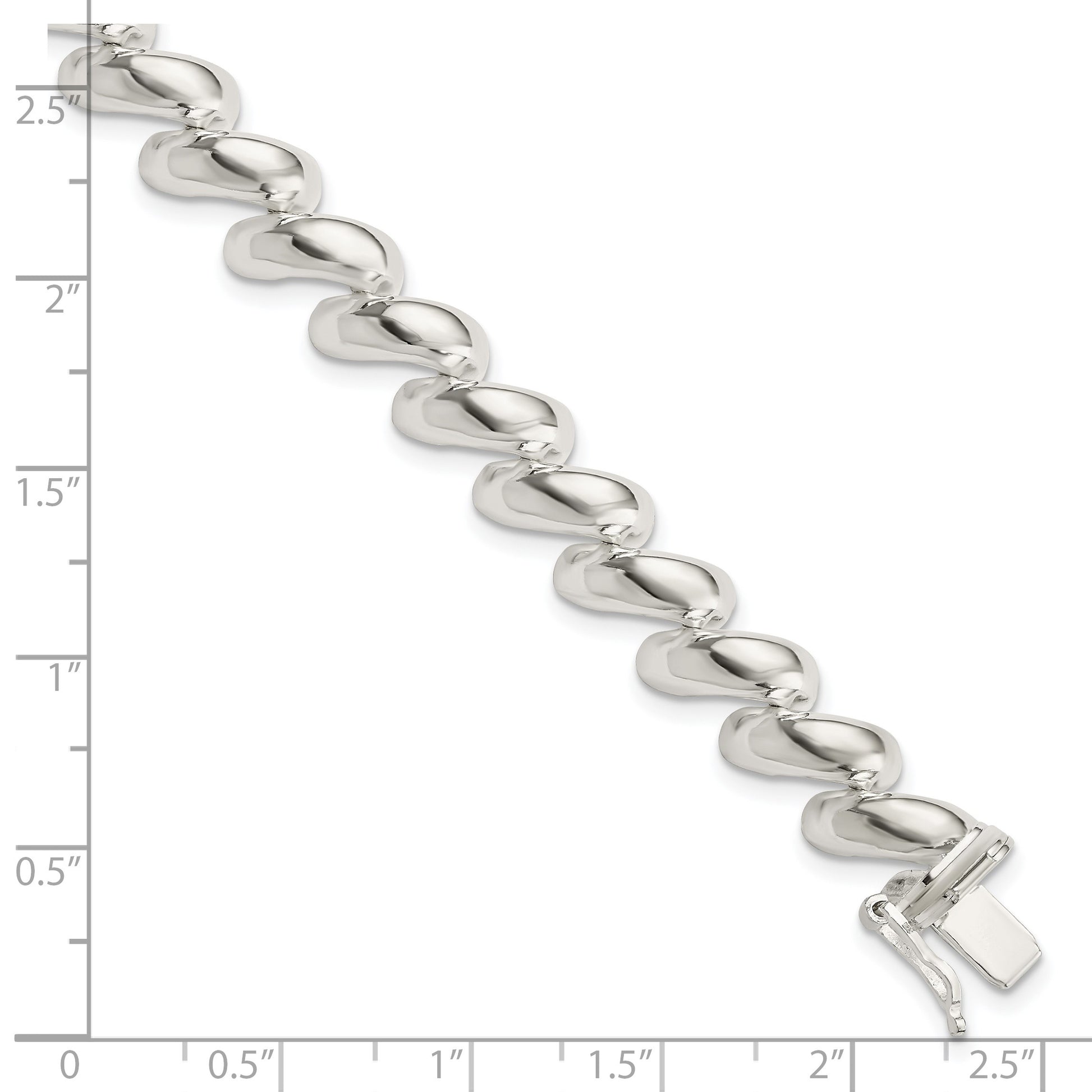 Sterling Silver 10mm San Marco Bracelet