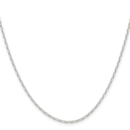 Sterling Silver Polished and D/C 1.75mm Mariner Link Chain