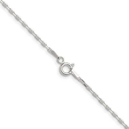 Sterling Silver Polished and D/C 1.75mm Mariner Link Chain