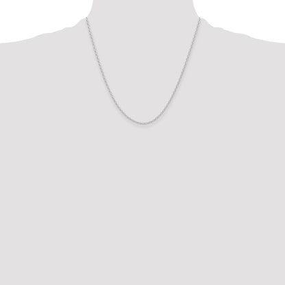 Sterling Silver Polished and D/C 1.75mm Mariner Link Chain