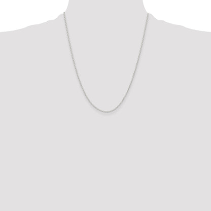 Sterling Silver Polished and D/C 1.75mm Mariner Link Chain