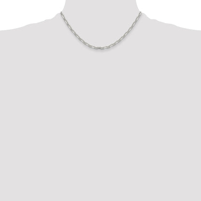Sterling Silver Polished and D/C 3.75mm Mariner Link Chain