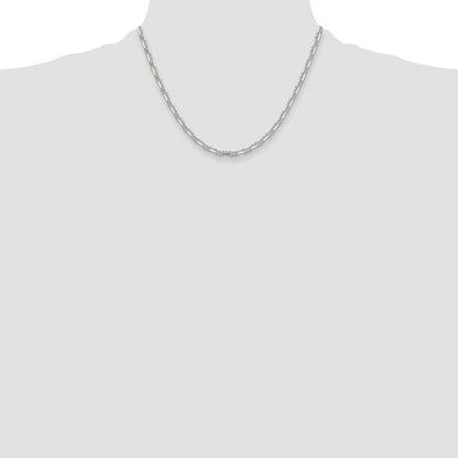 Sterling Silver Polished and D/C 3.75mm Mariner Link Chain