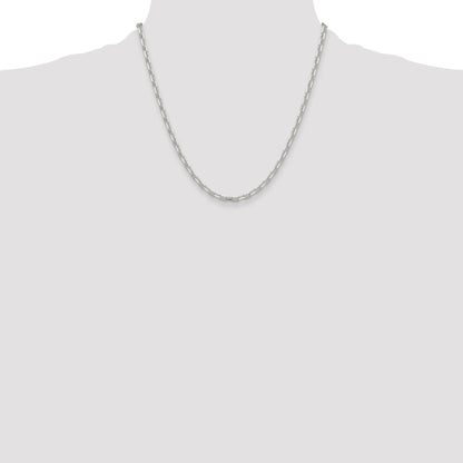 Sterling Silver Polished and D/C 3.75mm Mariner Link Chain