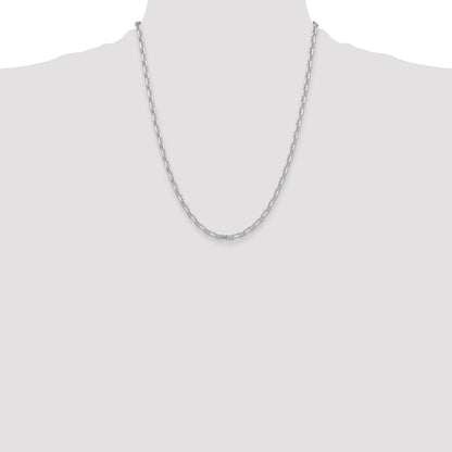 Sterling Silver Polished and D/C 3.75mm Mariner Link Chain