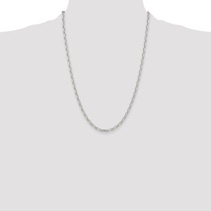 Sterling Silver Polished and D/C 3.75mm Mariner Link Chain