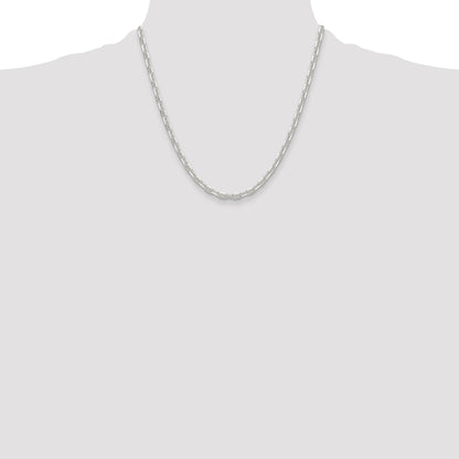 Sterling Silver Polished and D/C 4.75mm Mariner Link Chain