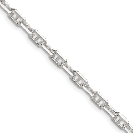 Sterling Silver Polished and D/C 4.75mm Mariner Link Chain