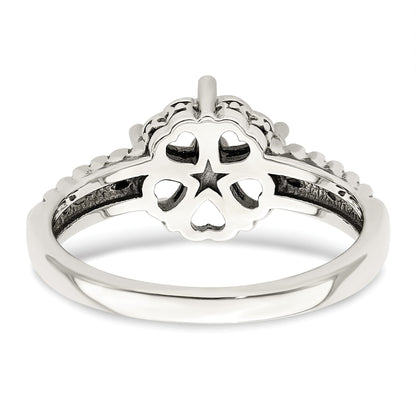Sterling Silver Antiqued w/14k 5-stone Mother's Ring Mounting