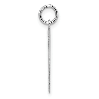 Sterling/Silver Rhodium-plated Polished Number 14 Charm