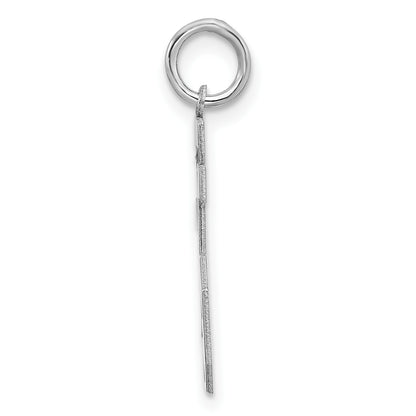 Sterling/Silver Rhodium-plated Polished Number 25 Charm