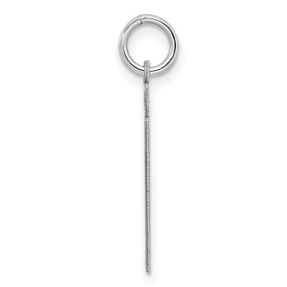 Sterling/Silver Rhodium-plated Polished Number 27 Charm