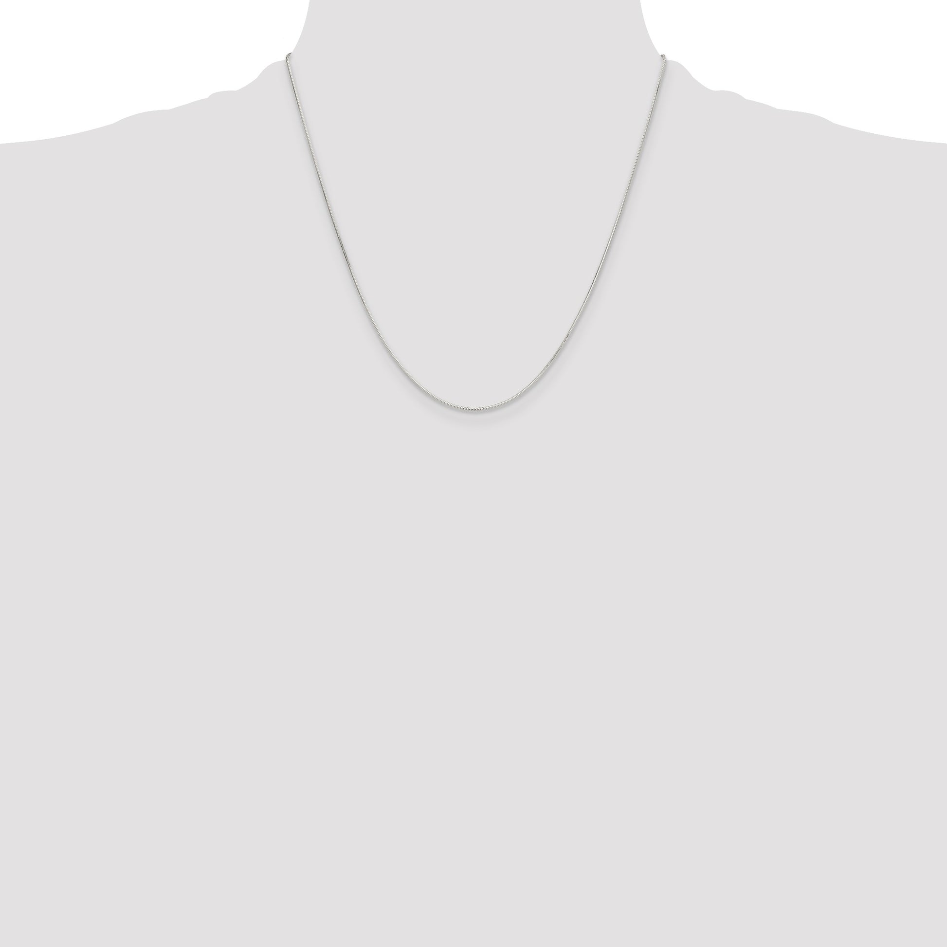 Sterling Silver Polished .90mm Octagonal Snake Chain