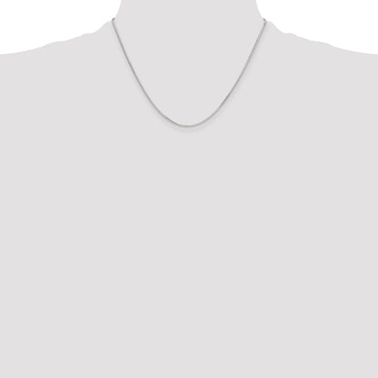 Sterling Silver Polished 1mm Octagonal Snake Chain
