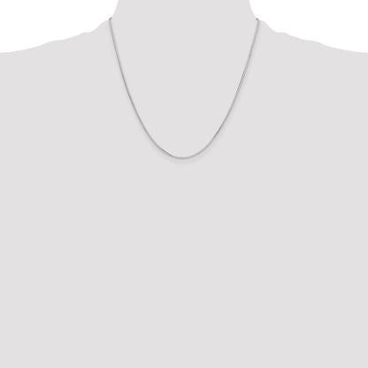 Sterling Silver Polished 1mm Octagonal Snake Chain