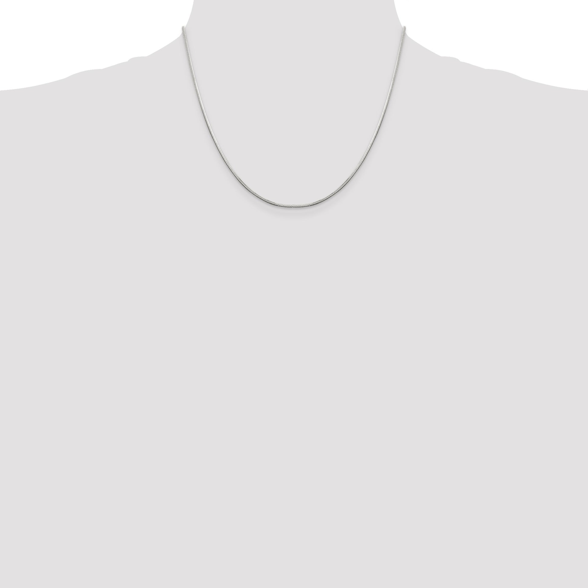 Sterling Silver 1.25mm Octagonal Snake Chain