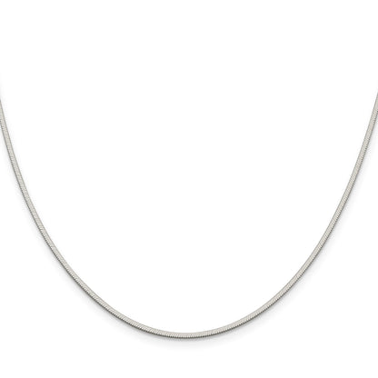 Sterling Silver 1.35mm Octagonal Snake Chain
