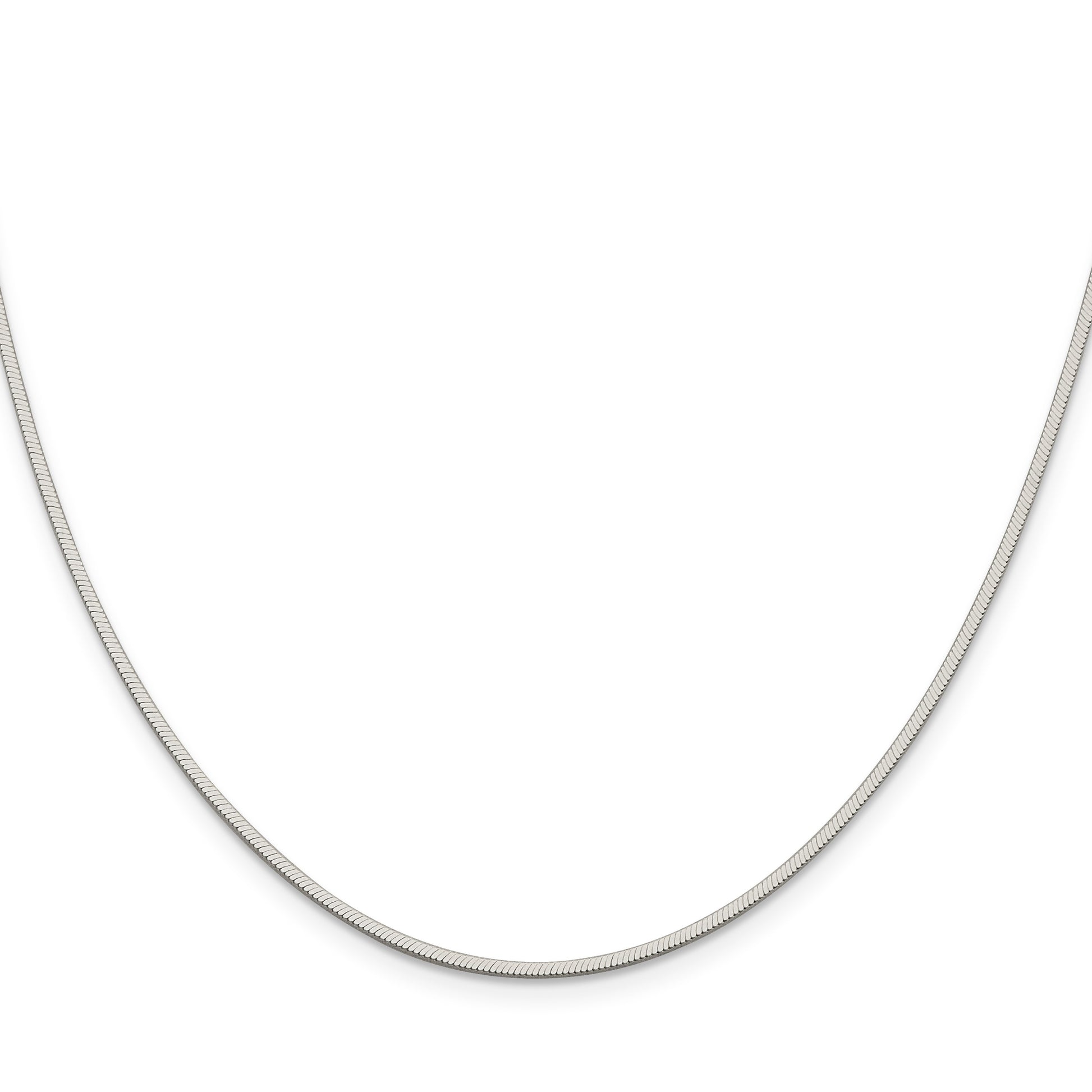 Sterling Silver 1.35mm Octagonal Snake Chain