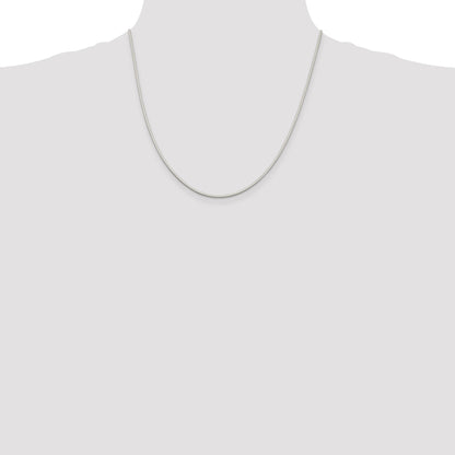 Sterling Silver 1.35mm Octagonal Snake Chain