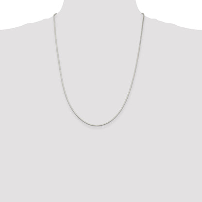 Sterling Silver 1.35mm Octagonal Snake Chain