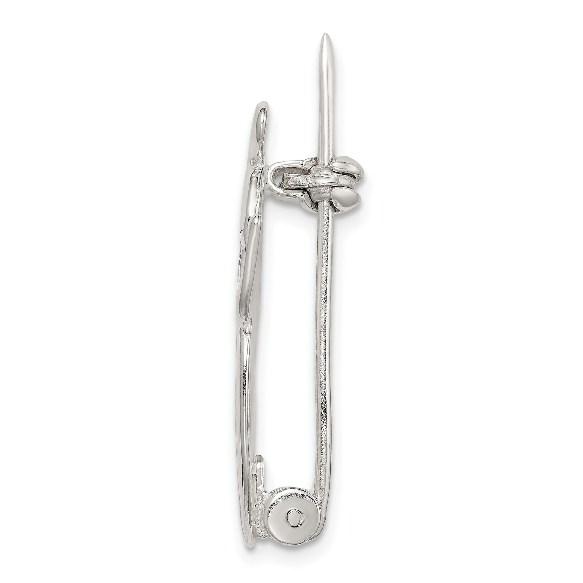 Sterling Silver Angel Kneeling in Prayer Pin