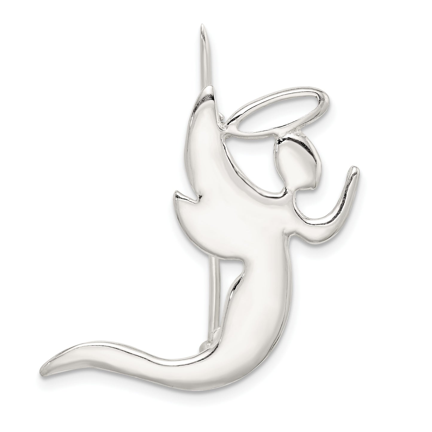 Sterling Silver Angel Kneeling in Prayer Pin