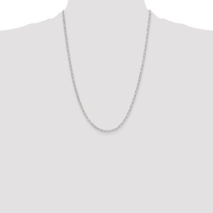 Sterling Silver Polished 2.9mm Paperclip Chain