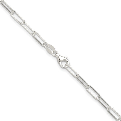Sterling Silver Polished 3.15mm Paperclip Chain