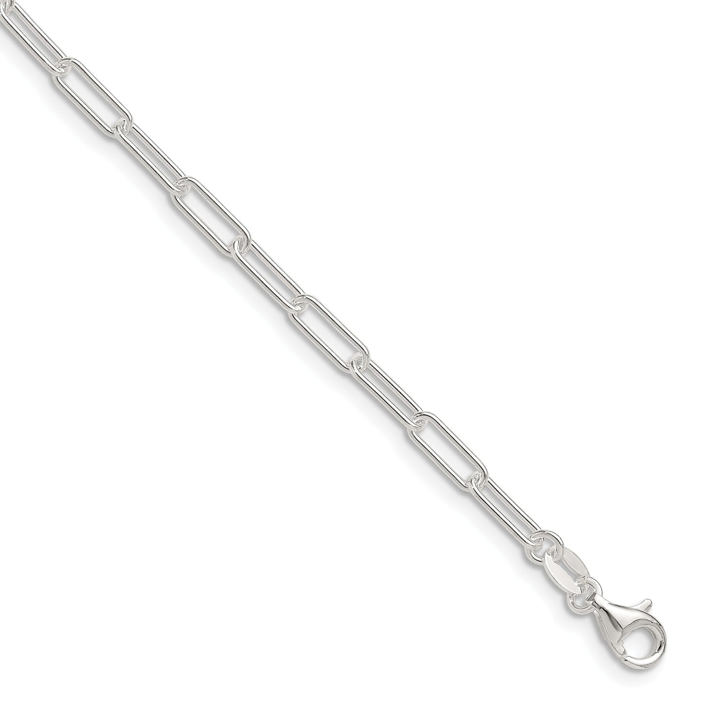 Sterling Silver Polished 3.15mm Paperclip Chain