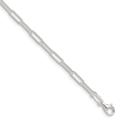 Sterling Silver Polished 3.15mm Paperclip Chain