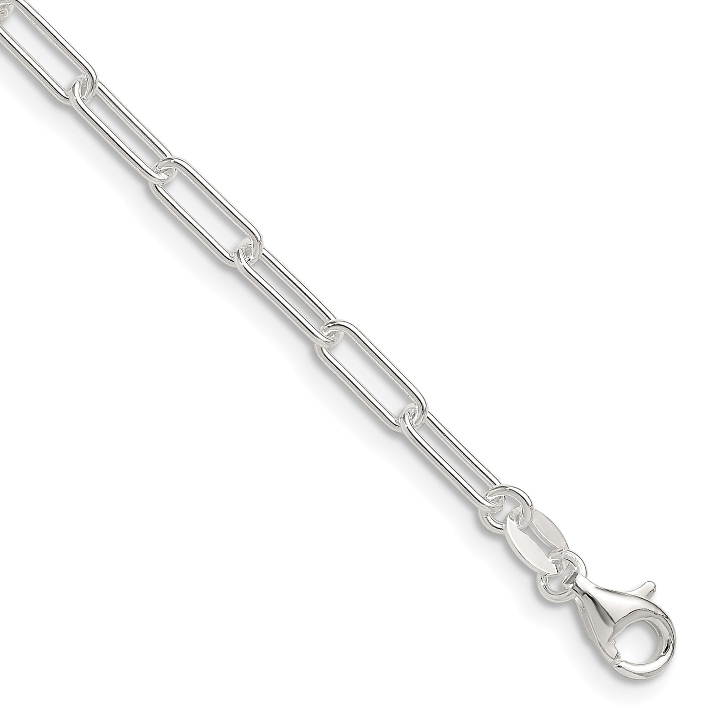 Sterling Silver Polished 3.15mm Paperclip Chain