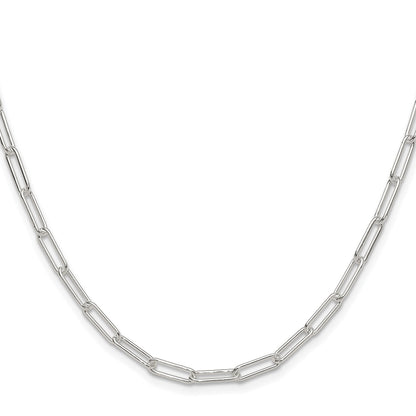 Sterling Silver Polished 3.5mm Paperclip Chain
