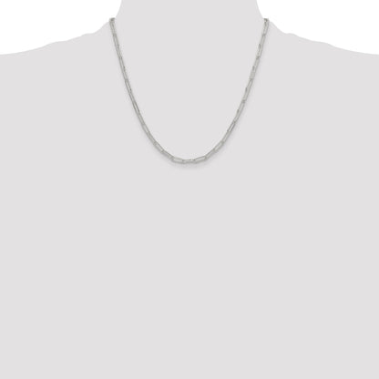 Sterling Silver Polished 3.5mm Paperclip Chain
