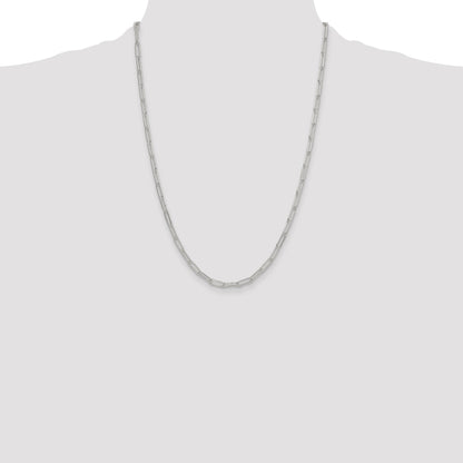 Sterling Silver Polished 3.5mm Paperclip Chain