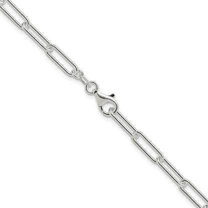 Sterling Silver Polished 4.5mm Paperclip Chain Necklace