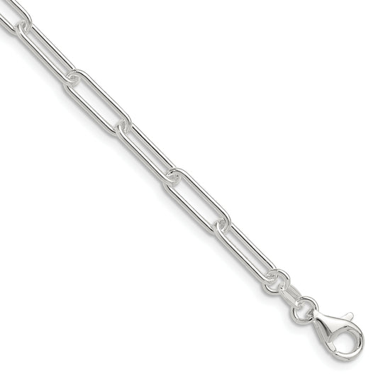 Sterling Silver Polished 4.5mm Paperclip Chain Necklace