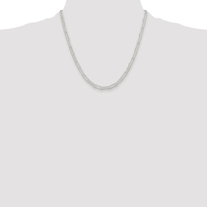 Sterling Silver Rhodium-plated Polished 4.5mm Paperclip Chain