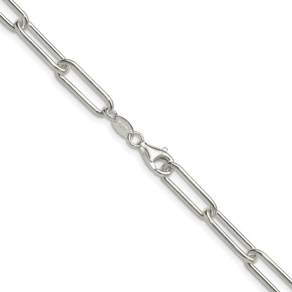 Sterling Silver Polished 5.5mm Paperclip Chain
