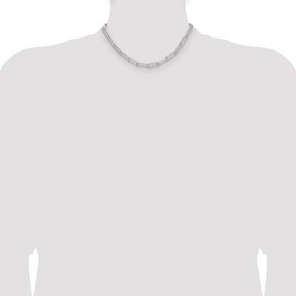Sterling Silver Polished 5.5mm Paperclip Chain