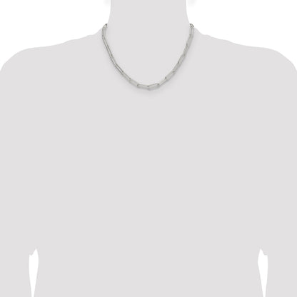 Sterling Silver Polished 5.5mm Paperclip Chain
