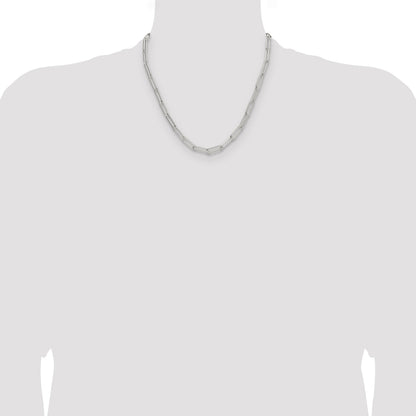 Sterling Silver Polished 5.5mm Paperclip Chain