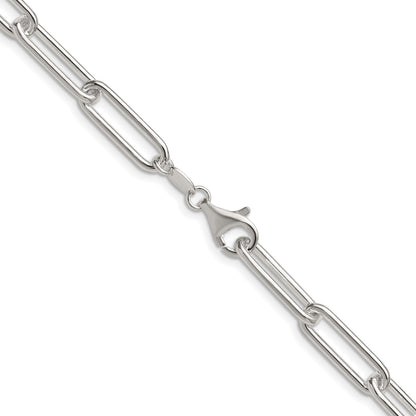Sterling Silver Polished 6.5mm Paperclip Chain
