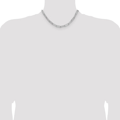Sterling Silver Polished 6.5mm Paperclip Chain