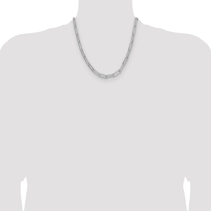 Sterling Silver Polished 6.5mm Paperclip Chain