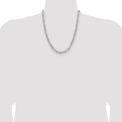 Sterling Silver Polished 6.5mm Paperclip Chain
